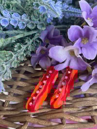 Image 5 of Orange Red Crystal Baguette 🧡🍅🥖💎