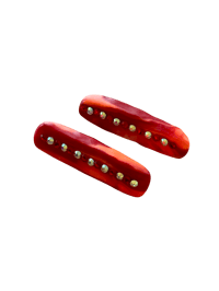 Image 1 of Orange Red Crystal Baguette 🧡🍅🥖💎