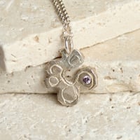 Image 1 of Purple Sapphire Sterling Silver Pendant