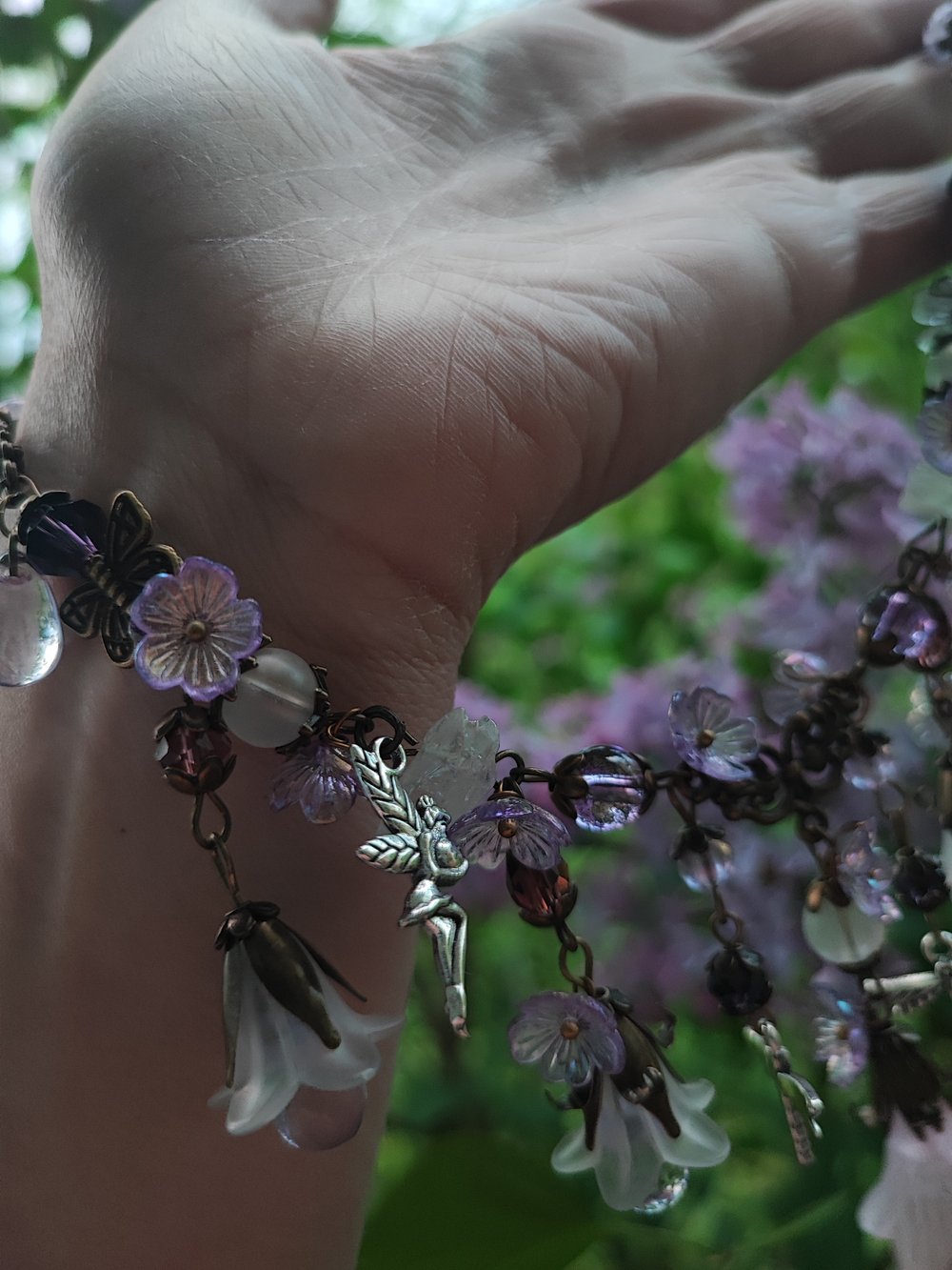 Image of Whimsical fairy/ unicorn garden necklace 