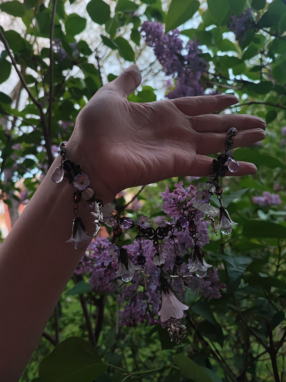 Image of Whimsical fairy/ unicorn garden necklace 