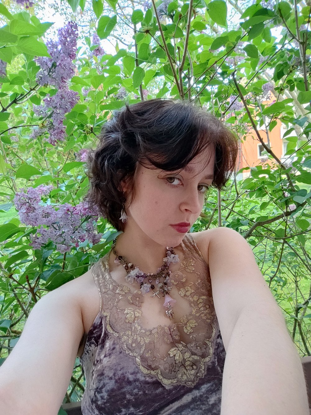 Image of Whimsical fairy/ unicorn garden necklace 