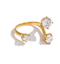 Image 1 of The Trinity Open Wrap Ring