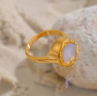 Image 2 of The Aria Nacre Signet Ring