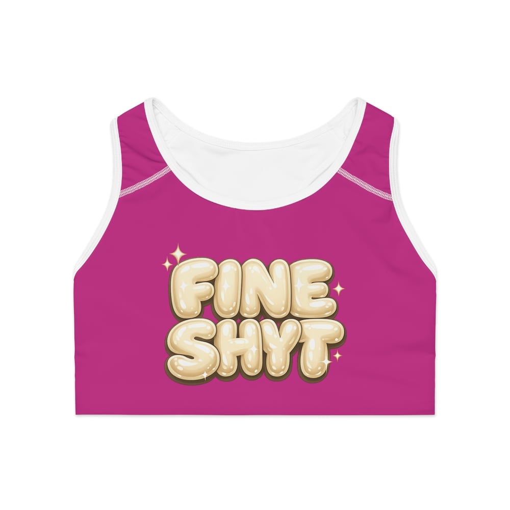 Image of Fine shyt Sports Bra (AOP)