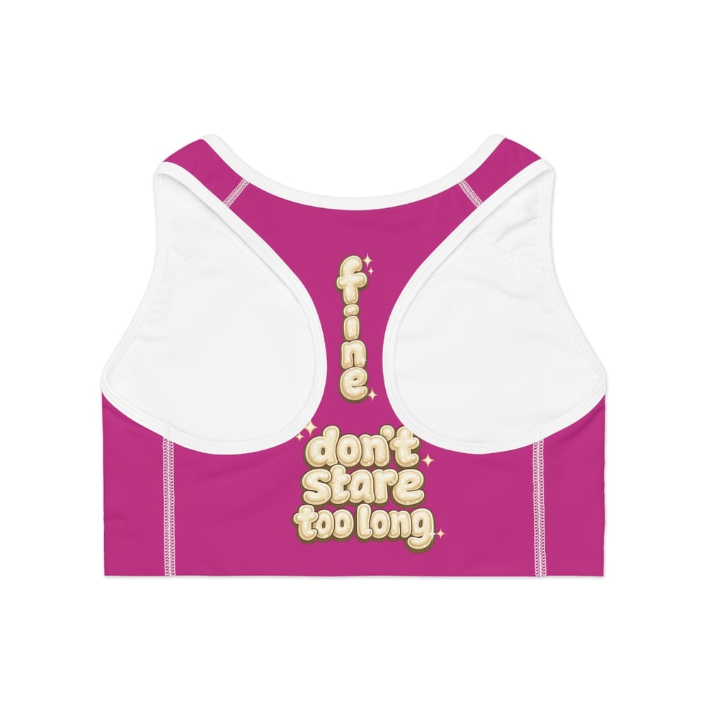 Image of Fine shyt Sports Bra (AOP)