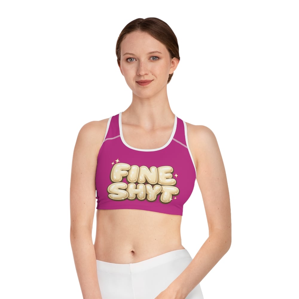 Image of Fine shyt Sports Bra (AOP)