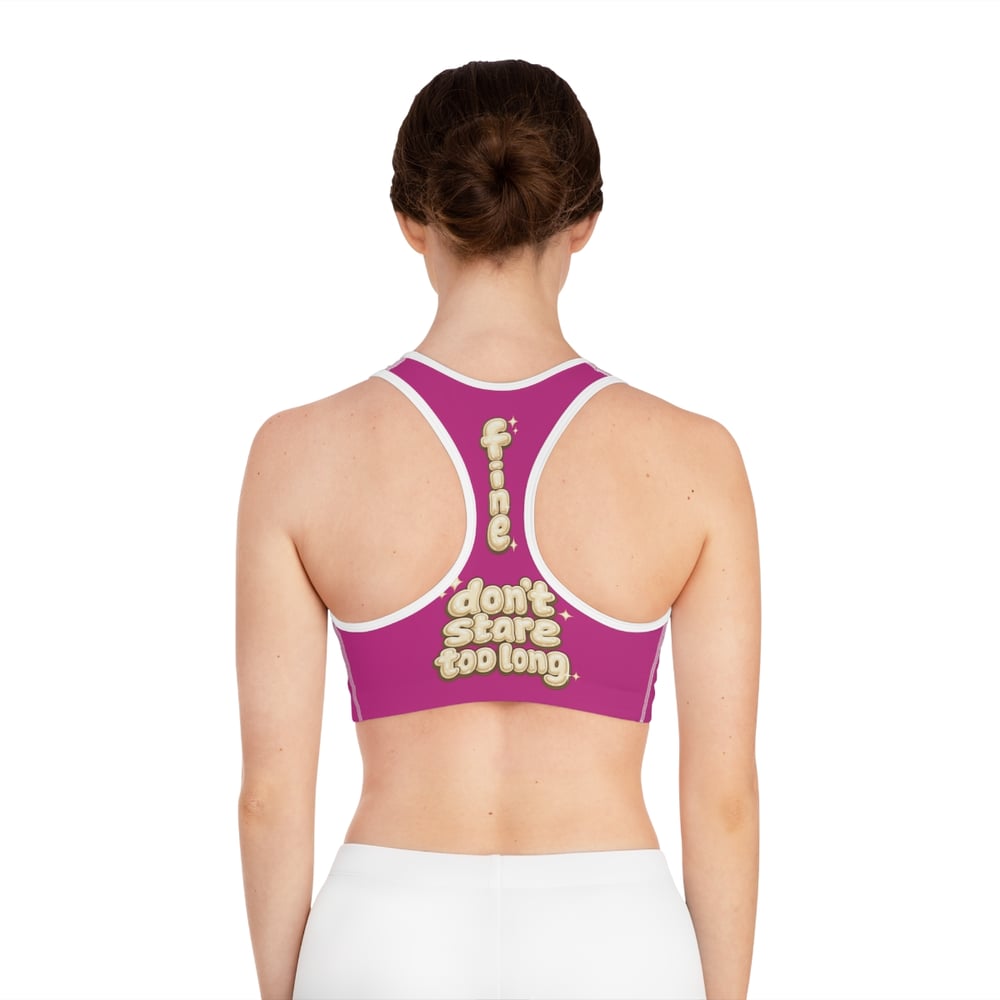 Image of Fine shyt Sports Bra (AOP)