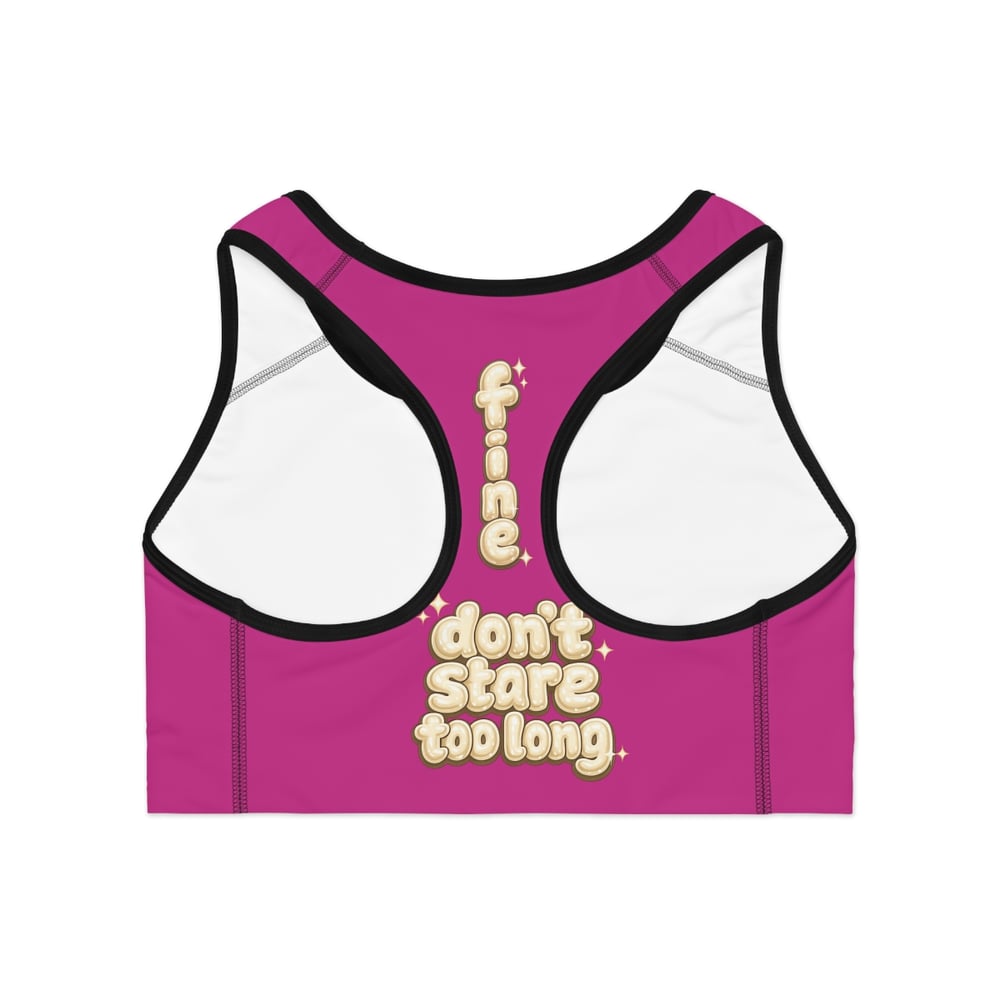 Image of Fine shyt Sports Bra (AOP)