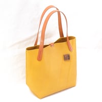 Image 2 of Medium Tote with Hex Base in yellow
