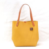 Image 1 of Medium Tote with Hex Base in yellow