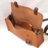 Image 6 of Wide Two-way Sling in pebbled tan