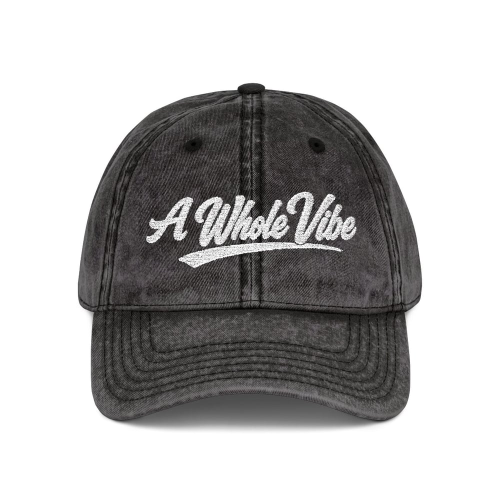 Image of Vintage Embroidered Baseball Cap – “A Whole Vibe” Retro Hat