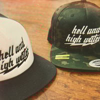 Image 4 of Embroidered Hell and High Water Camo Classic Snapback