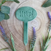 Image 2 of Help! Ceramic Herb Plant Marker