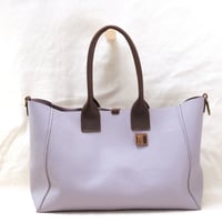 Image 1 of Slouchy 3-panel Tote in light lavender