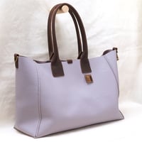 Image 2 of Slouchy 3-panel Tote in light lavender