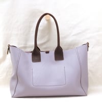 Image 3 of Slouchy 3-panel Tote in light lavender