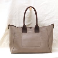 Image 3 of Slouchy 3-panel Tote in warm gray