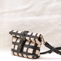 Image 5 of Grid Soft Fanny in black