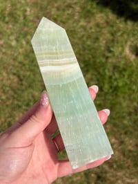 Image 1 of Pistachio Calcite Tower #1