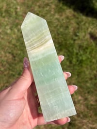 Image 3 of Pistachio Calcite Tower #1