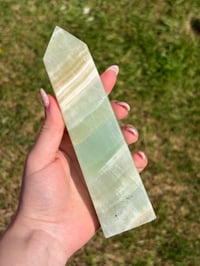 Image 1 of Pistachio Calcite Tower #2