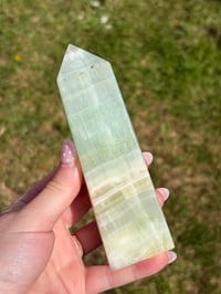 Image 1 of Pistachio Calcite Tower #3