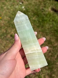 Image 3 of Pistachio Calcite Tower #3