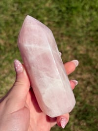 Image 1 of Rose Quartz Chunky Tower #1