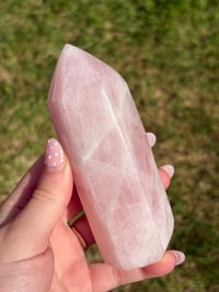 Image 3 of Rose Quartz Chunky Tower #1