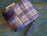 Image 2 of Patchwork Mini Pouch – Card & Keys Essentials Pouch, Mini Fabric Zipper Pouch