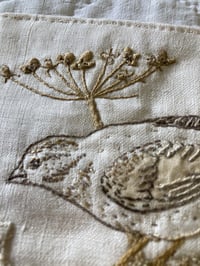 Image 2 of Embroidered Bird Kit Number Three 'Seedheads'