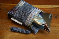 Image 5 of Patchwork Mini Pouch – Card & Keys Essentials Pouch, Mini Fabric Zipper Pouch