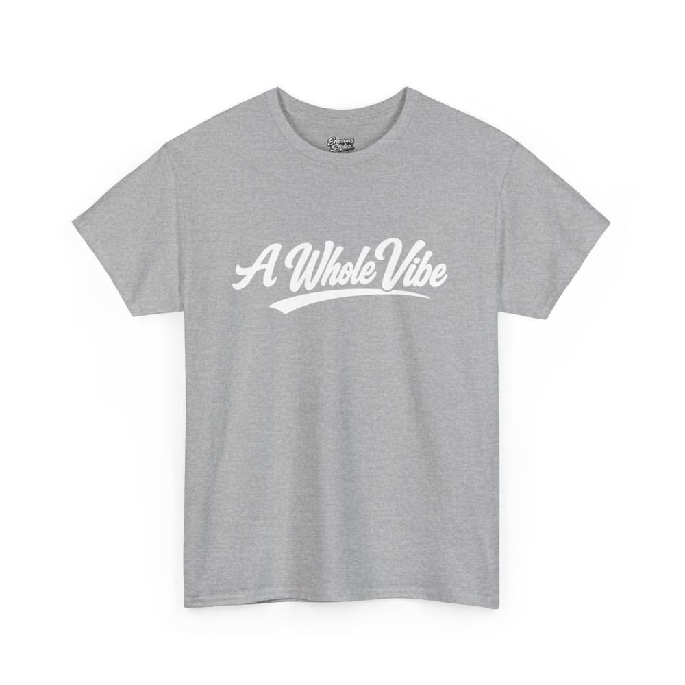 Image of A Whole Vibe T-Shirt — Retro Script Graphic Tee