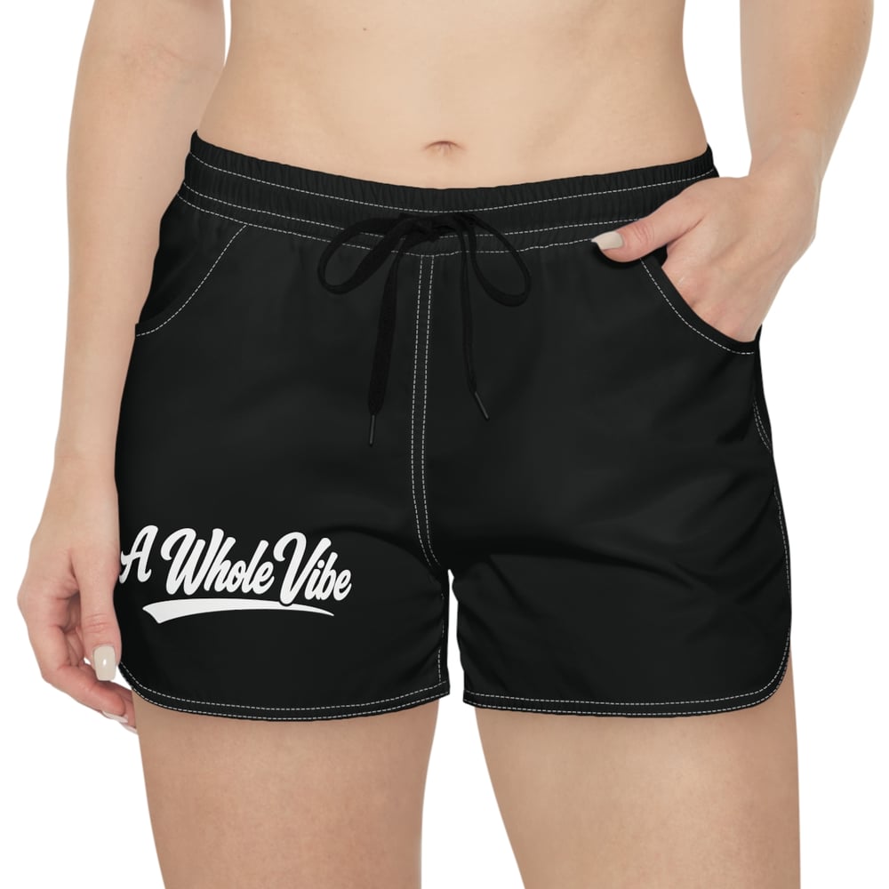 Image of Casual Women's Shorts — 'A Whole Vibe' Graphic Lounge Shorts-45ac4612