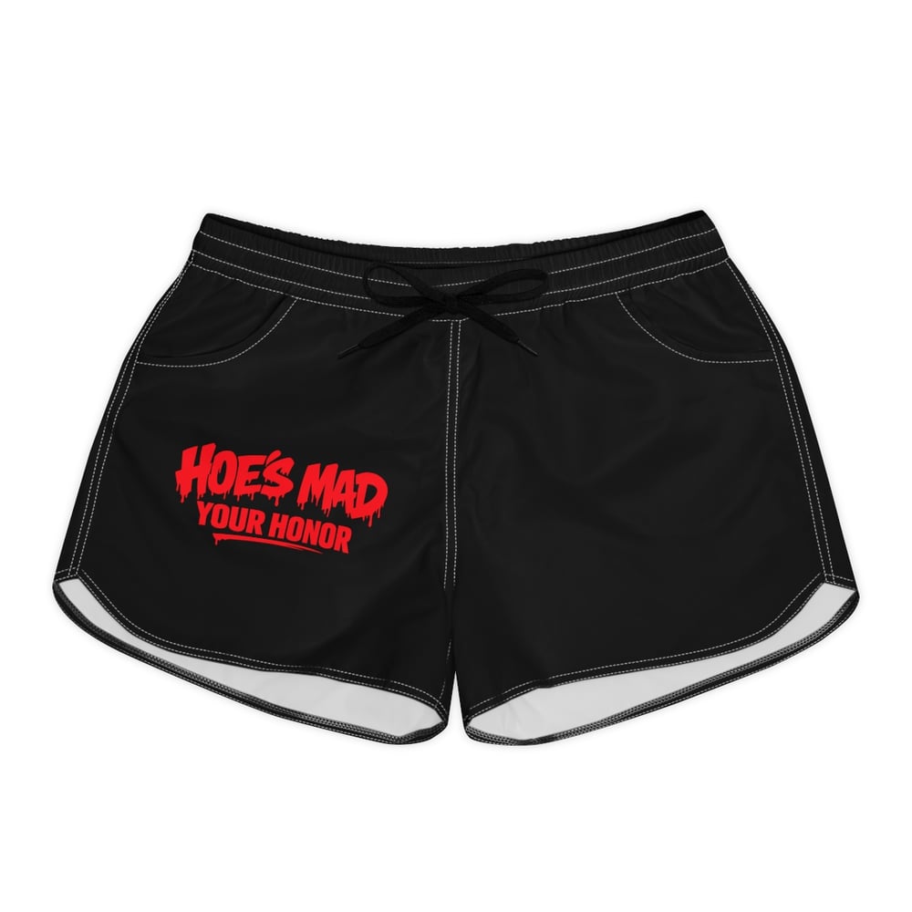 Image of Women's Casual Shorts - 'Hoes Mad Your Honor' Graphic Lounge Shorts-3482b844