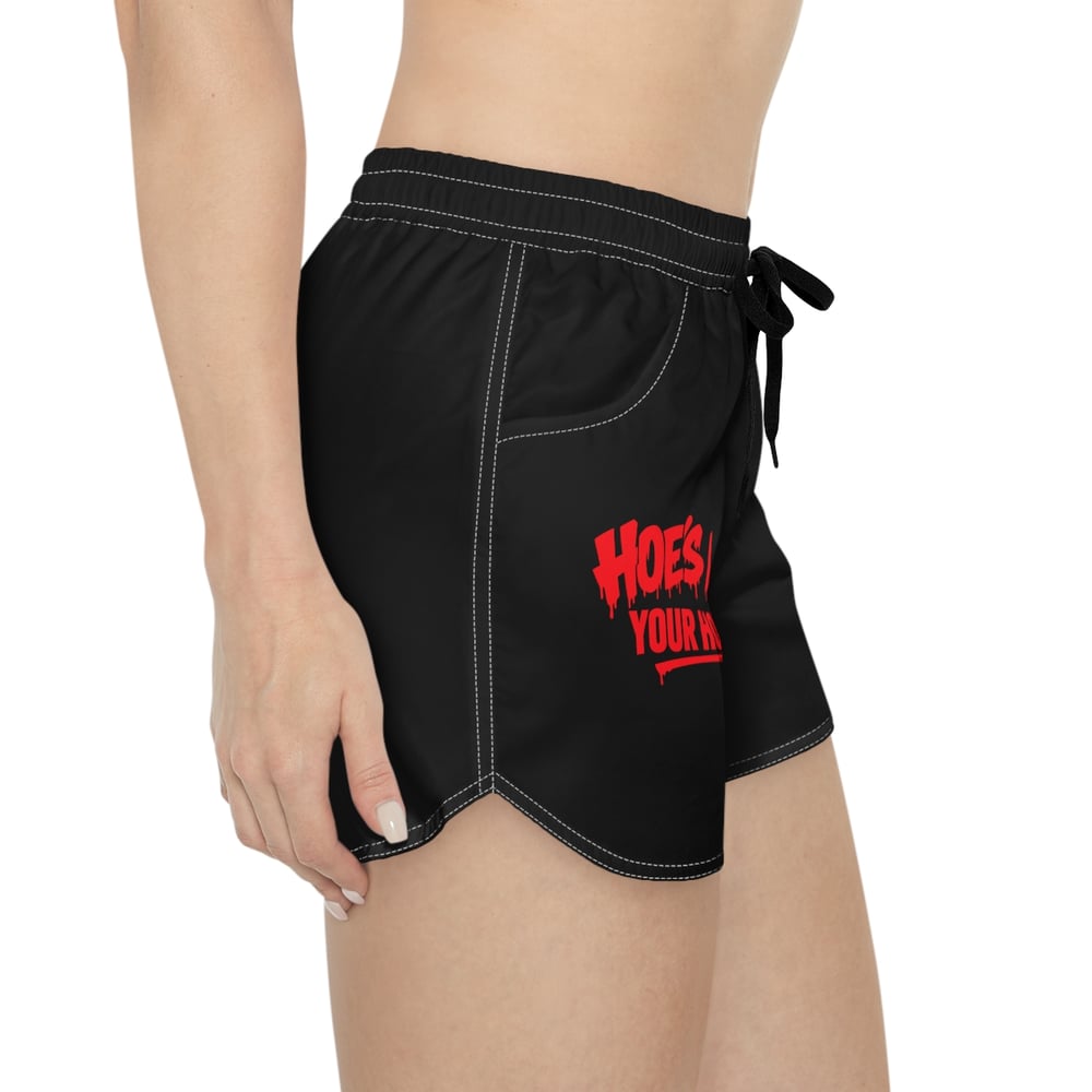 Image of Women's Casual Shorts - 'Hoes Mad Your Honor' Graphic Lounge Shorts-3482b844