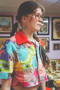 Image 3 of Cropped Quilt Blouse