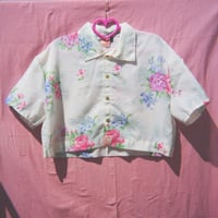 Image 1 of vintage floral cropped