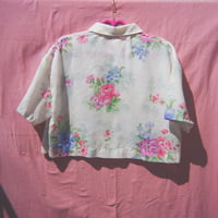 Image 2 of vintage floral cropped