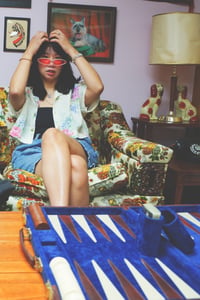 Image 3 of vintage floral cropped