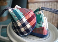 Image 3 of Pair of Vintage Fabric Cone-shaped Pot Holders Kitchen Accessories Cast Iron Caps