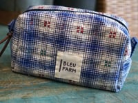 Image 1 of Small Fabric Makeup Bag – Vintage Fabric, Everyday Zipper Pouch