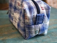 Image 3 of Small Fabric Makeup Bag – Vintage Fabric, Everyday Zipper Pouch