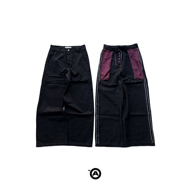 Guts Jet Black Selvedge Denim (PRE-MADE)