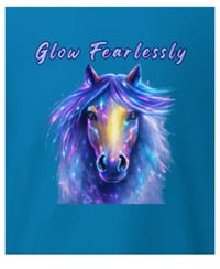 Image 1 of Glow Fearlessly Horse T-Shirt