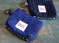 Image 4 of Hand-printed Double Happiness Fabric Mini Wallet Card and Coin Purse