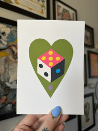 ORIGINAL PAINTING - 5x7 DICE