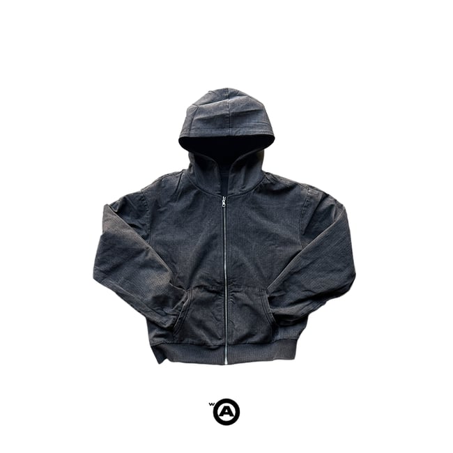 Hatch Washed Black Reversible Zipup (PRE-MADE)
